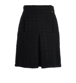 Chanel Tweed Skirt, Wool, Black, UK8, 2*