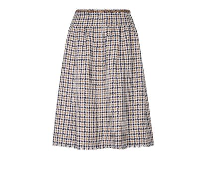 Chanel Tweed Houndstooth Skirt, front view