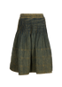 Chanel Flared Washed Denim Skirt, front view