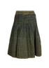 Chanel Flared Washed Denim Skirt, back view