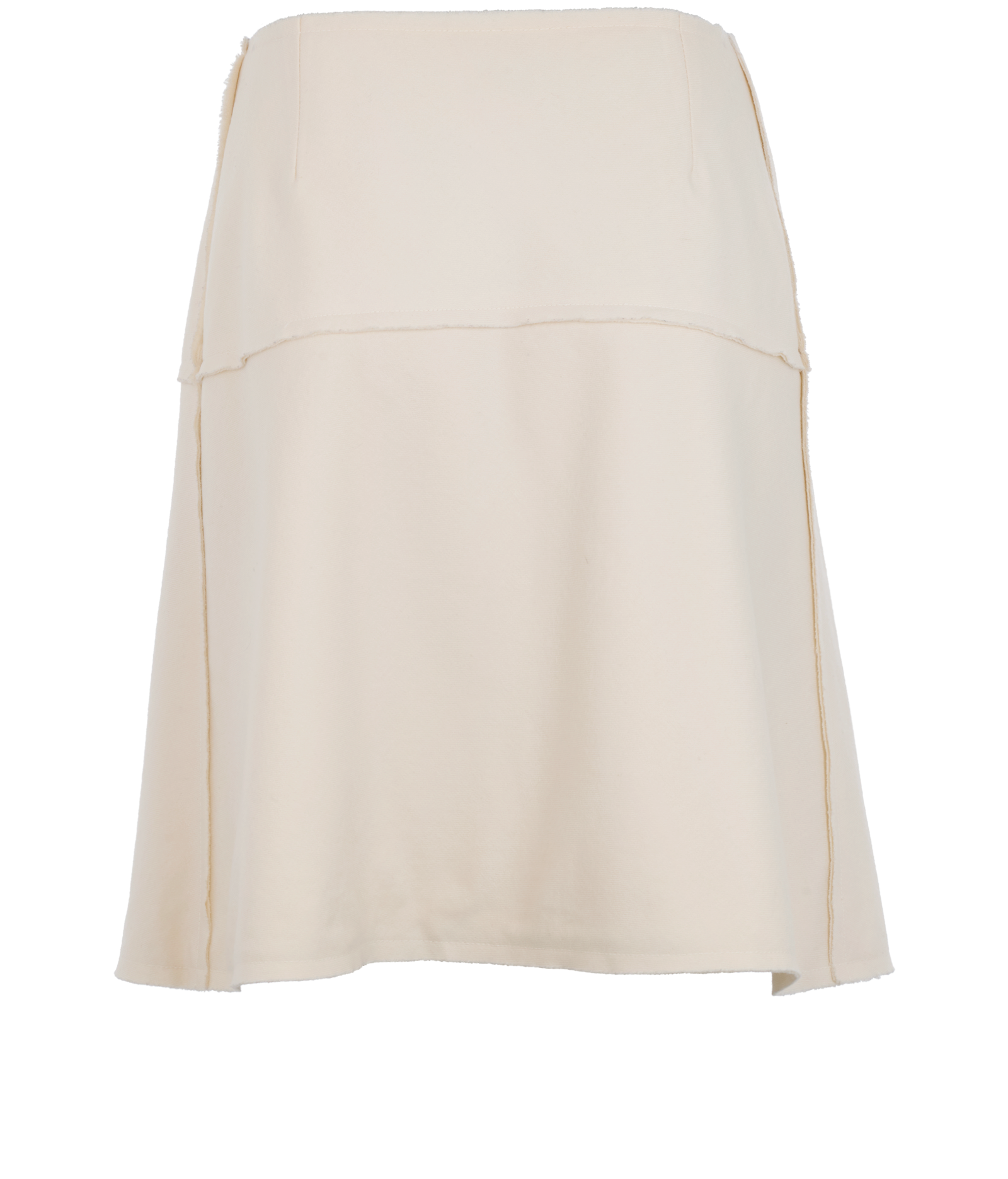 Chanel 05A Double-Breasted Skirt, &pound;250, Clothing, Cream, Wool, Back view