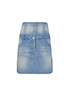 Chanel Denim High Waisted Skirt, front view