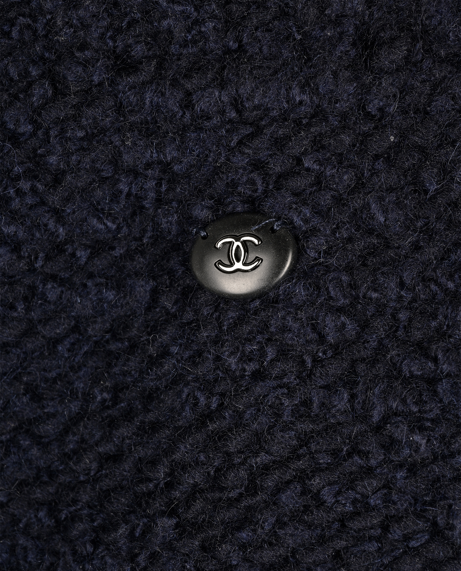 Chanel Mini Skirt, &pound;275, Clothing, Navy, Cashmere/Wool, Other view
