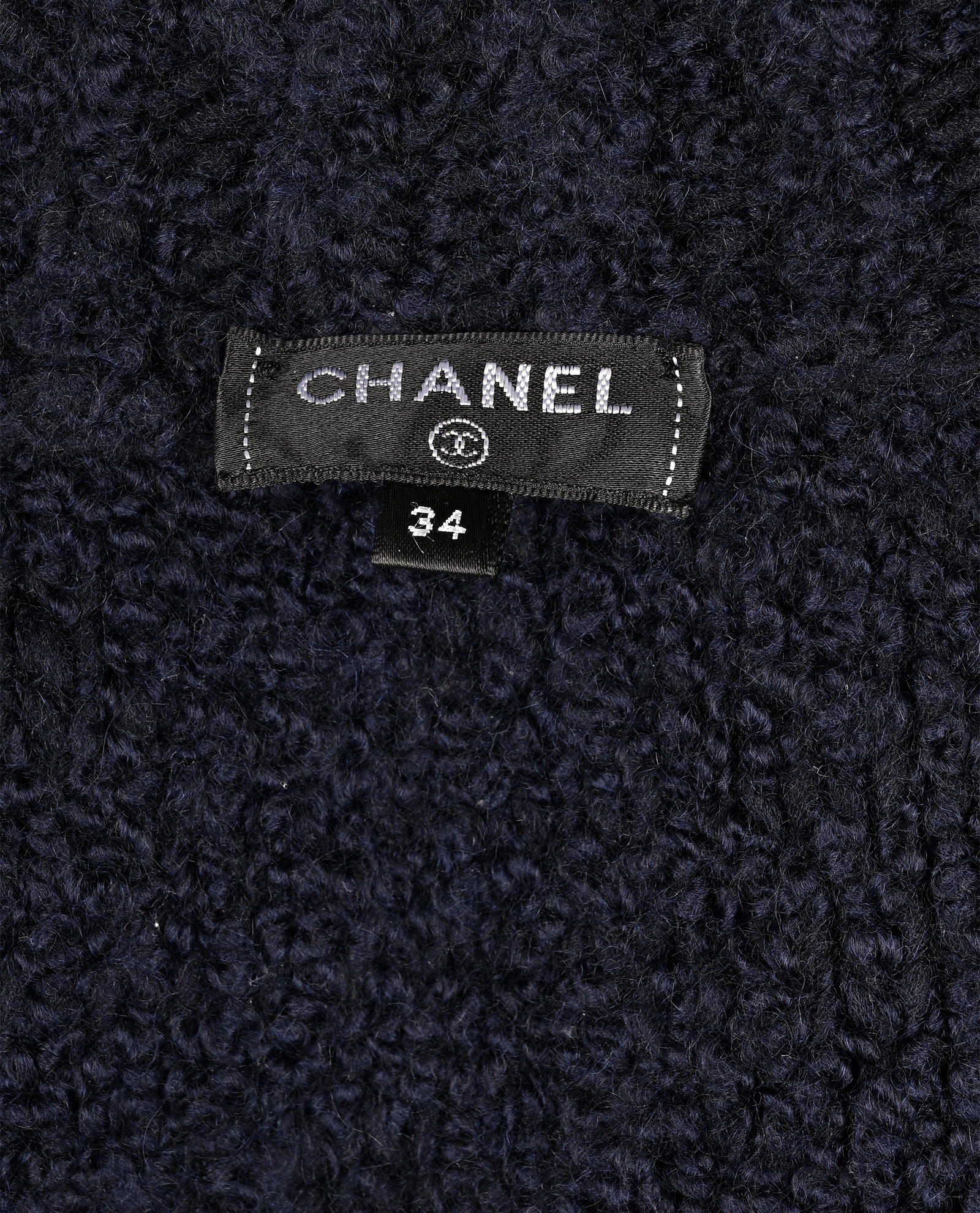Chanel Mini Skirt, &pound;275, Clothing, Navy, Cashmere/Wool, Other view