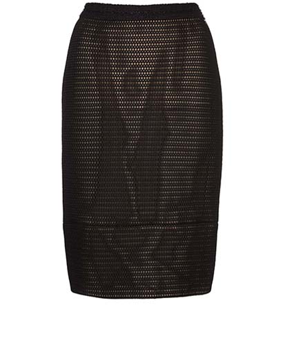 Chanel Perforated Skirt, front view