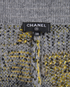Chanel Patchwork Midi Skirt, £425, Clothing, Grey/Yellow, Wool, Other view