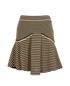 Chanel Striped Skirt, &pound;495, Clothing, Beige/Black, Cotton, Front view