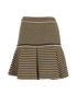 Chanel Striped Skirt, &pound;495, Clothing, Beige/Black, Cotton, Back view
