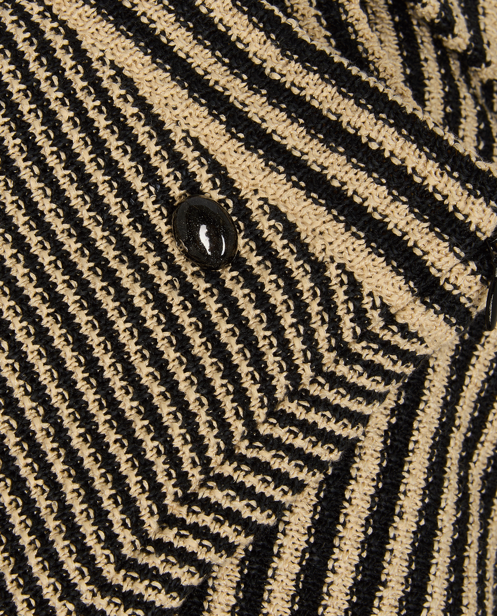 Chanel Striped Skirt, &pound;495, Clothing, Beige/Black, Cotton, Other view