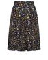 Chanel Button Shell Print Pleated Skirt, front view
