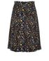 Chanel Button Shell Print Pleated Skirt, back view