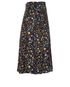 Chanel Button Shell Print Pleated Skirt, side view