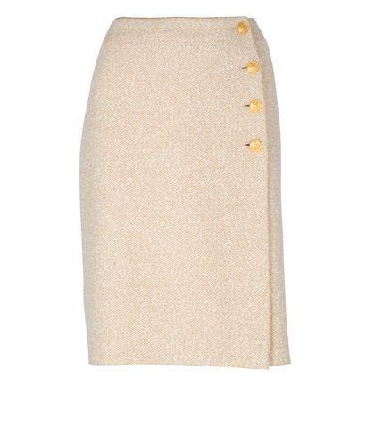 Chanel Vintage Tweed Skirt, &pound;275, Clothing, Gold, Tweed, Front view