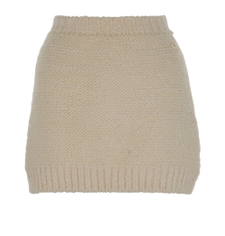Chanel Knitted Skirt, Wool/Cashmere, Cream, UK6, 2*