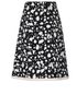 Chanel Splatter Tweed A-Line Skirt, back view