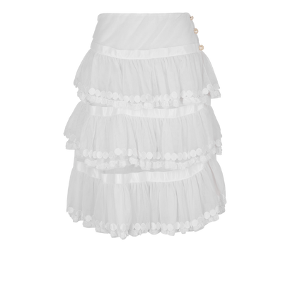 Chanel 01P Ruffled Skirt, front view