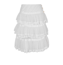 Chanel 01P Ruffled Skirt - Size Womens 10