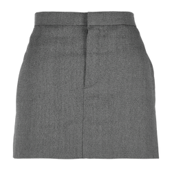 Chloe Mini Skirt, Wool, Grey, UK6, 2*