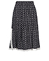 Chloe Flower Printed Pleated Skirt, front view