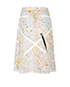 Christopher Kane Lace Embroidered Midi Skirt, back view