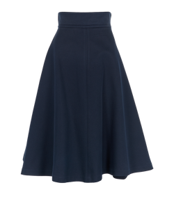 Christian Dior Midi Skirt, Cotton, Blue, UK8, 2*