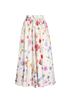 Christian Dior Floral Printed Gathered Skirt, &pound;650, Clothing, White, Cotton/Silk, Front view