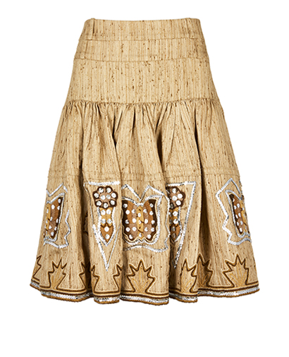 Christian Dior 2000 John Galliano Embroidered Skirt, front view