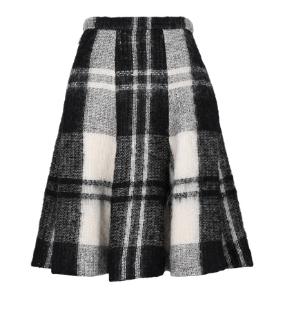 Christian Dior Check Skirt, £295, Clothing, Black/White, Mohair/Wool, Front view