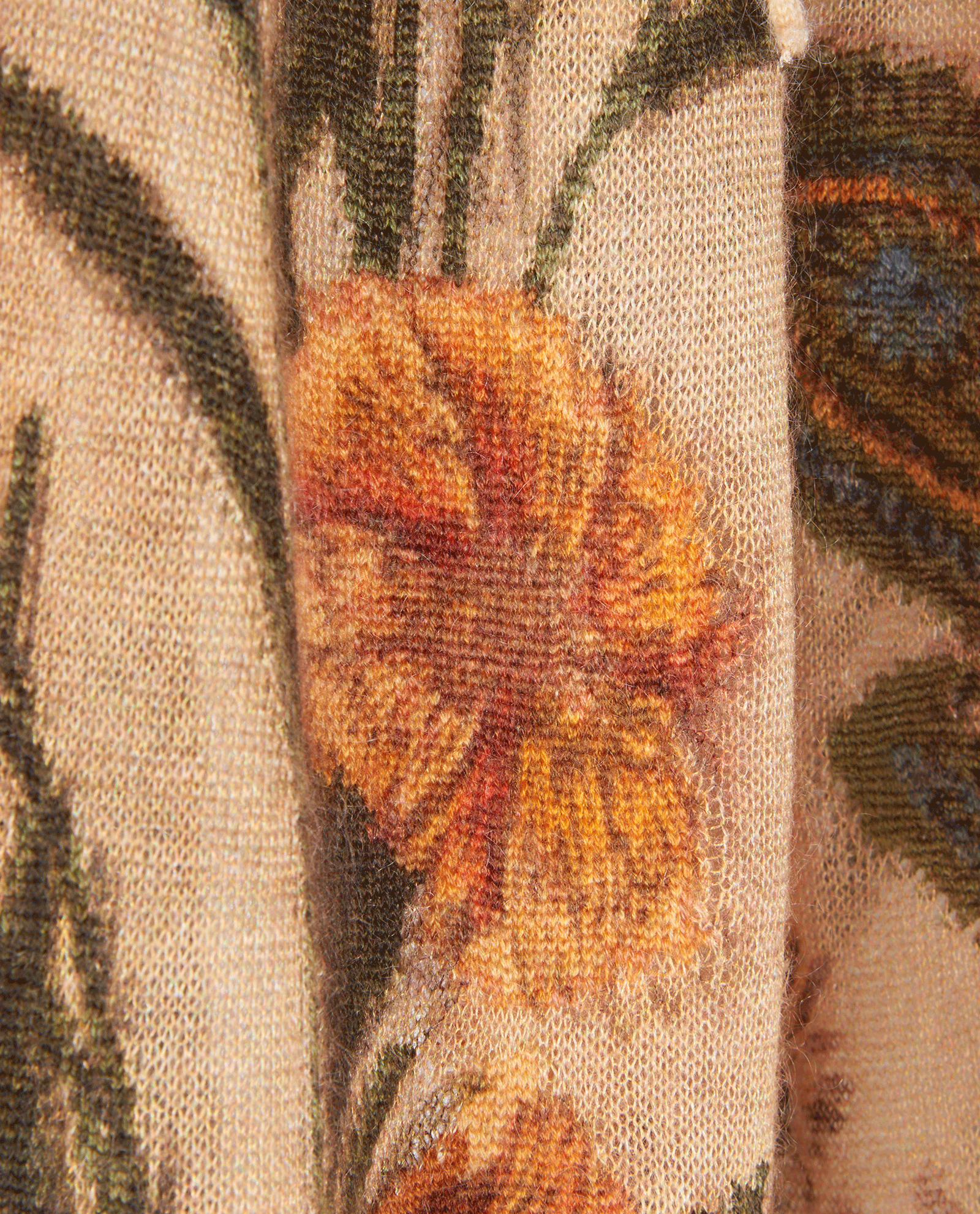 Christian Dior Floral Maxi Skirt, &pound;250, Clothing, Beige, Mohair/Wool, Other view