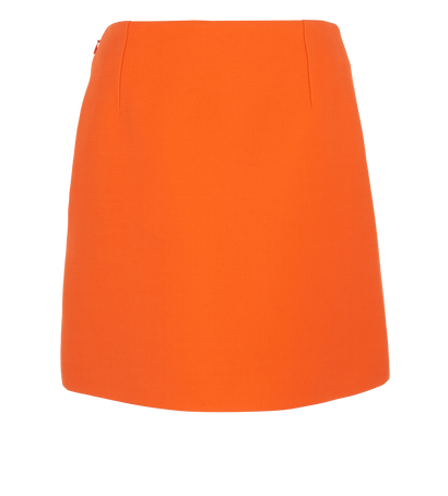 Christian Dior Mini Skirt, &pound;110, Clothing, Orange, Silk/Wool, Front view