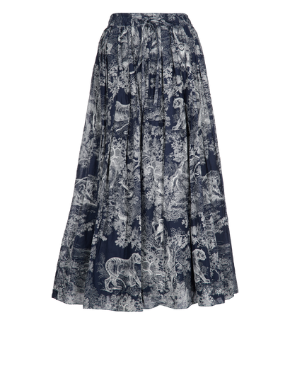 Christian Dior Midi Toile De Jouy Skirt, front view