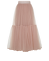 Christian Dior Pleated Combi Chiffon Skirt, &pound;250, Clothing, Pink, Chiffon (Polyester), Front view