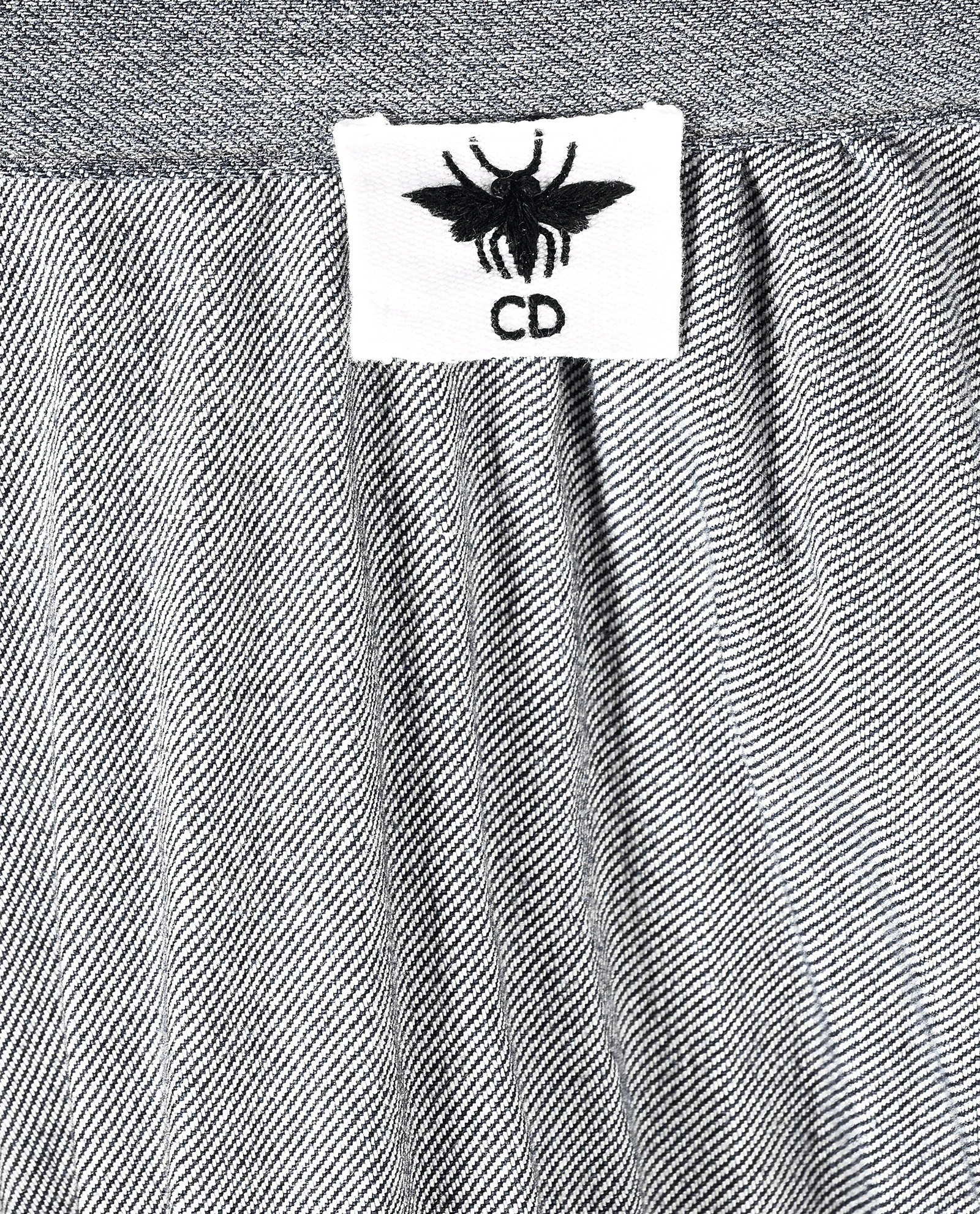 Christian Dior Pleated Denim Skirt, &pound;650, Clothing, Blue, Cotton, Other view