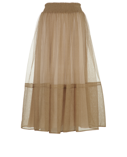 Christian Dior Metallic Tulle Skirt, front view