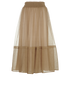 Christian Dior Metallic Tulle Skirt, front view