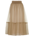 Christian Dior Metallic Tulle Skirt, back view