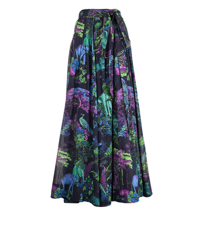 Christian Dior Jungle Print Skirt, £450, Clothing, Purple, Cotton, Front view