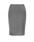 Christian Dior Grey Pencil Skirt, back view
