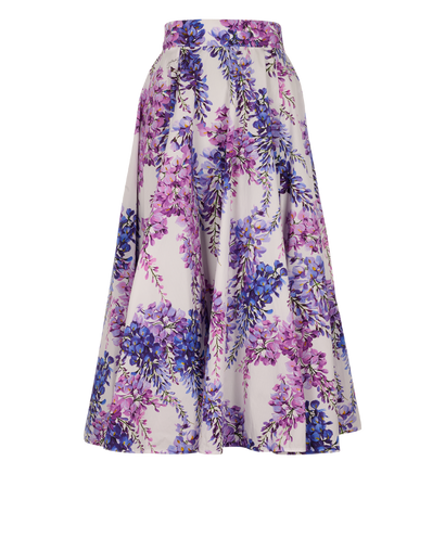 Dolce & Gabbana Floral Printed Maxi Skirt, &pound;350, Clothing, Purple/White, Cotton, Front view