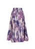 Dolce & Gabbana Floral Printed Maxi Skirt, &pound;350, Clothing, Purple/White, Cotton, Back view