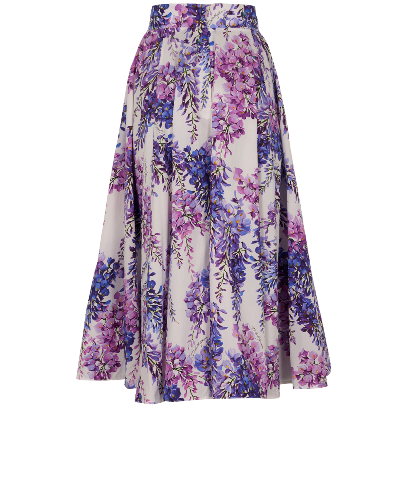 Dolce & Gabbana Floral Printed Maxi Skirt, &pound;350, Clothing, Purple/White, Cotton, Back view