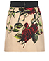 Dolce & Gabbana Rose Printed Mini Skirt, back view