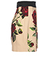 Dolce & Gabbana Rose Printed Mini Skirt, side view