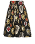 Dolce and Gabbana Heart Printed Skirt, back view