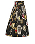 Dolce and Gabbana Heart Printed Skirt, side view
