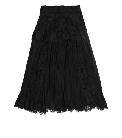 Dolce &Gabbana Lace Overlay Midi Skirt, front view