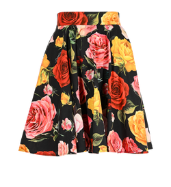 Dolce & Gabbana Floral Skirt, Cotton, Multi, UK4, 2*