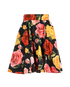 Dolce & Gabbana Floral Skirt, £120, Clothing, Black/Red/Yellow, Cotton, Front view