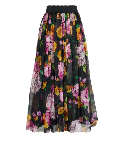 Dolce & Gabbana Floral Overlay Skirt, front view