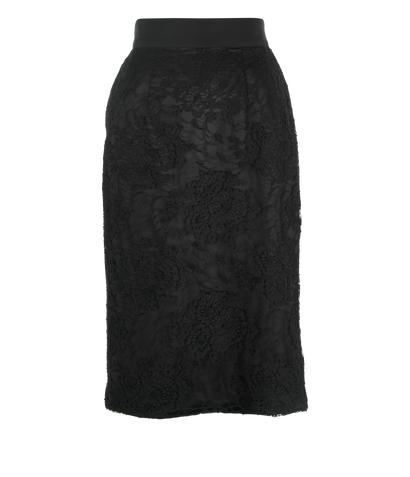 Dolce & Gabbana Floral Lace Skirt, front view